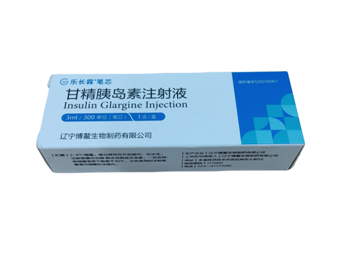 Cartridge Refilled Insulin Glargine For Injection 300IU/3ml