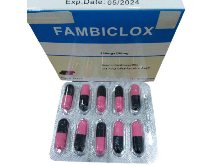 Ampicillin + Cloxacillin Capsules 250mg+250mg