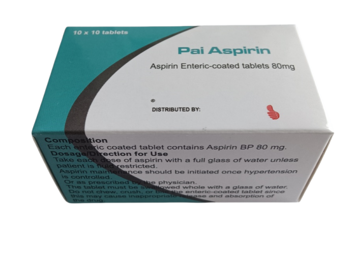 Aspirin enteric coated tablets 80mg