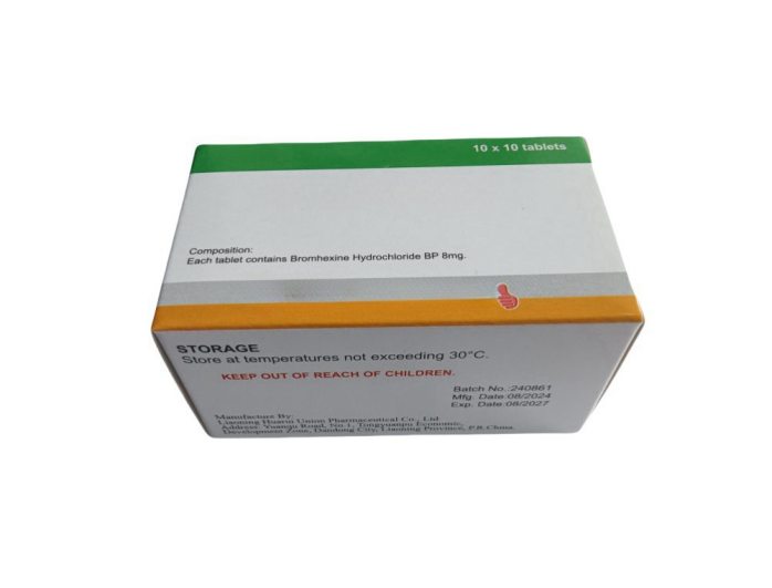 Bromhexine HCL Tablets 8mg