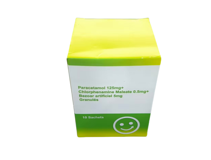 Pediatric Paracetamol, Atificial Cow-bezoar and Chlorphenamine Maleate Granules